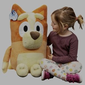 NWT Bluey Bingo Jumbo Tall Super Soft Plush Toy 30 Inches